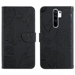 Custodia per cellulare in pelle goffrata con peonia a farfalla, For Xiaomi Redmi 8 / 8A, For Xiaomi Redmi 9, For Xiaomi Redmi 9A, For Xiaomi Redmi 9C