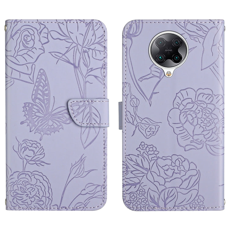 Custodia per cellulare in pelle goffrata con peonia a farfalla, For Xiaomi Redmi 10 4G, For Xiaomi Redmi 10 5G / Note 11E, For Xiaomi Redmi 10C, For Xiaomi Redmi K30 Pro