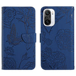 Custodia per cellulare in pelle goffrata con peonia a farfalla, For Xiaomi Redmi K40, For Xiaomi Redmi Note 7, For Xiaomi Redmi Note 8, For Xiaomi Redmi Note 8 Pro