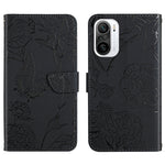 Custodia per cellulare in pelle goffrata con peonia a farfalla, For Xiaomi Redmi K40, For Xiaomi Redmi Note 7, For Xiaomi Redmi Note 8, For Xiaomi Redmi Note 8 Pro