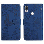 Custodia per cellulare in pelle goffrata con peonia a farfalla, For Xiaomi Redmi K40, For Xiaomi Redmi Note 7, For Xiaomi Redmi Note 8, For Xiaomi Redmi Note 8 Pro