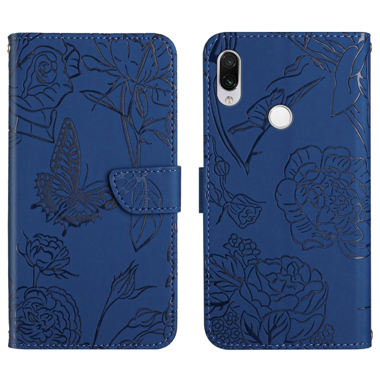 Custodia per cellulare in pelle goffrata con peonia a farfalla, For Xiaomi Redmi K40, For Xiaomi Redmi Note 7, For Xiaomi Redmi Note 8, For Xiaomi Redmi Note 8 Pro