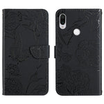 Custodia per cellulare in pelle goffrata con peonia a farfalla, For Xiaomi Redmi K40, For Xiaomi Redmi Note 7, For Xiaomi Redmi Note 8, For Xiaomi Redmi Note 8 Pro