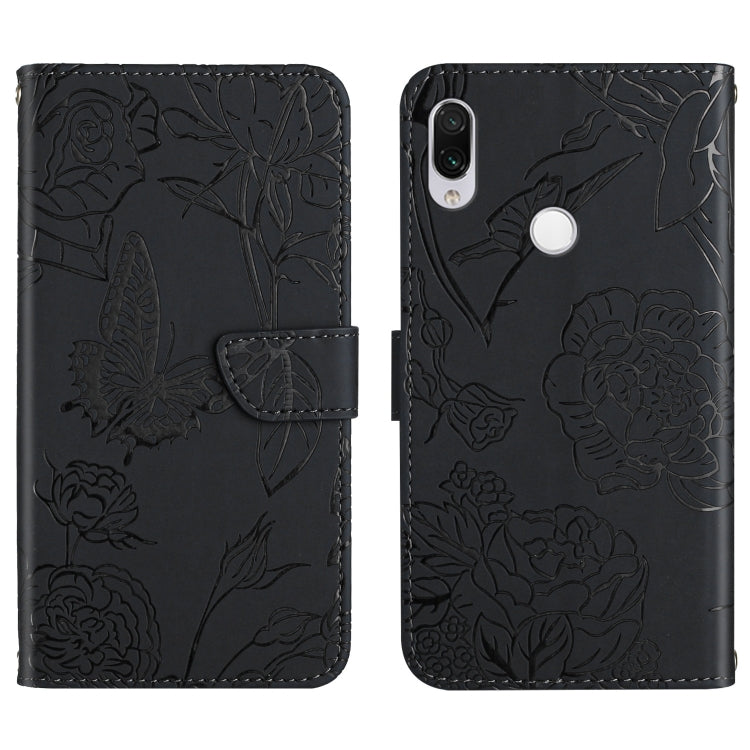 Custodia per cellulare in pelle goffrata con peonia a farfalla, For Xiaomi Redmi K40, For Xiaomi Redmi Note 7, For Xiaomi Redmi Note 8, For Xiaomi Redmi Note 8 Pro