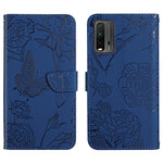 Custodia per cellulare in pelle goffrata con peonia a farfalla, For Xiaomi Redmi Note 8T, For Xiaomi Redmi Note 9 4G, For Xiaomi Redmi Note 9 5G, For Xiaomi Redmi Note 9 Pro