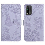Custodia per cellulare in pelle goffrata con peonia a farfalla, For Xiaomi Redmi Note 8T, For Xiaomi Redmi Note 9 4G, For Xiaomi Redmi Note 9 5G, For Xiaomi Redmi Note 9 Pro