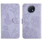 Custodia per cellulare in pelle goffrata con peonia a farfalla, For Xiaomi Redmi Note 8T, For Xiaomi Redmi Note 9 4G, For Xiaomi Redmi Note 9 5G, For Xiaomi Redmi Note 9 Pro