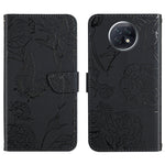 Custodia per cellulare in pelle goffrata con peonia a farfalla, For Xiaomi Redmi Note 8T, For Xiaomi Redmi Note 9 4G, For Xiaomi Redmi Note 9 5G, For Xiaomi Redmi Note 9 Pro
