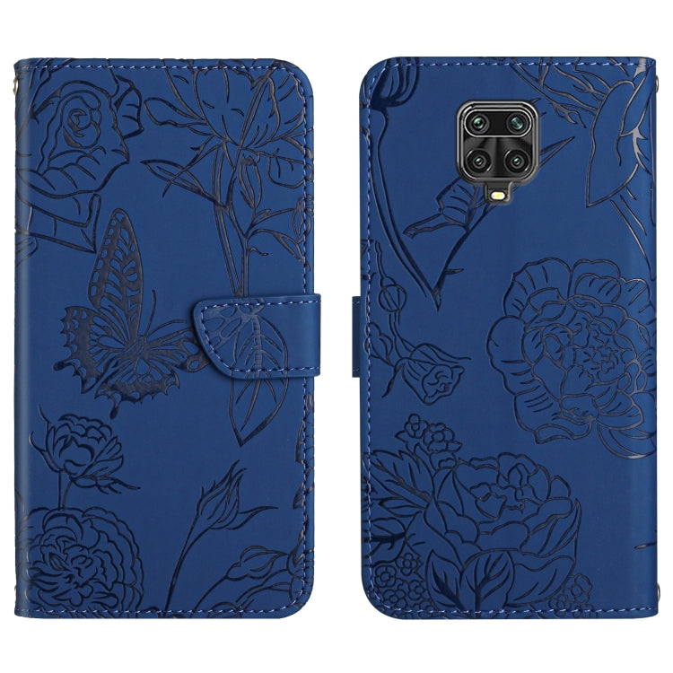 Custodia per cellulare in pelle goffrata con peonia a farfalla, For Xiaomi Redmi Note 8T, For Xiaomi Redmi Note 9 4G, For Xiaomi Redmi Note 9 5G, For Xiaomi Redmi Note 9 Pro