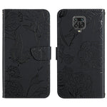 Custodia per cellulare in pelle goffrata con peonia a farfalla, For Xiaomi Redmi Note 8T, For Xiaomi Redmi Note 9 4G, For Xiaomi Redmi Note 9 5G, For Xiaomi Redmi Note 9 Pro