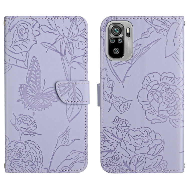 Custodia per cellulare in pelle goffrata con peonia a farfalla, For Xiaomi Redmi Note 10 4G, For Xiaomi Redmi Note 10 5G, For Xiaomi Redmi Note 10 Pro, For Xiaomi Redmi Note 11S