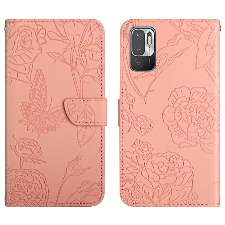 Custodia per cellulare in pelle goffrata con peonia a farfalla, For Xiaomi Redmi Note 10 4G, For Xiaomi Redmi Note 10 5G, For Xiaomi Redmi Note 10 Pro, For Xiaomi Redmi Note 11S