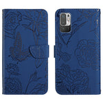 Custodia per cellulare in pelle goffrata con peonia a farfalla, For Xiaomi Redmi Note 10 4G, For Xiaomi Redmi Note 10 5G, For Xiaomi Redmi Note 10 Pro, For Xiaomi Redmi Note 11S