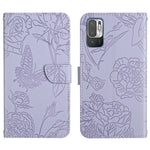 Custodia per cellulare in pelle goffrata con peonia a farfalla, For Xiaomi Redmi Note 10 4G, For Xiaomi Redmi Note 10 5G, For Xiaomi Redmi Note 10 Pro, For Xiaomi Redmi Note 11S