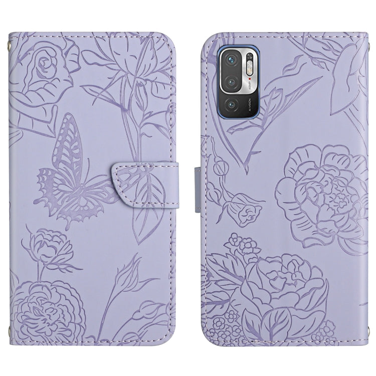 Custodia per cellulare in pelle goffrata con peonia a farfalla, For Xiaomi Redmi Note 10 4G, For Xiaomi Redmi Note 10 5G, For Xiaomi Redmi Note 10 Pro, For Xiaomi Redmi Note 11S