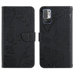 Custodia per cellulare in pelle goffrata con peonia a farfalla, For Xiaomi Redmi Note 10 4G, For Xiaomi Redmi Note 10 5G, For Xiaomi Redmi Note 10 Pro, For Xiaomi Redmi Note 11S