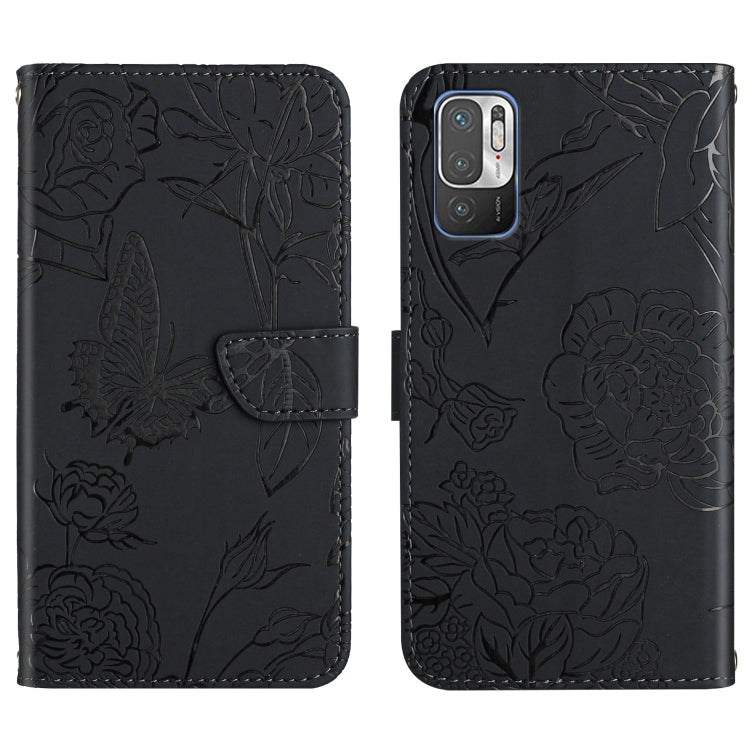 Custodia per cellulare in pelle goffrata con peonia a farfalla, For Xiaomi Redmi Note 10 4G, For Xiaomi Redmi Note 10 5G, For Xiaomi Redmi Note 10 Pro, For Xiaomi Redmi Note 11S