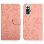 Custodia per cellulare in pelle goffrata con peonia a farfalla, For Xiaomi Redmi Note 10 4G, For Xiaomi Redmi Note 10 5G, For Xiaomi Redmi Note 10 Pro, For Xiaomi Redmi Note 11S
