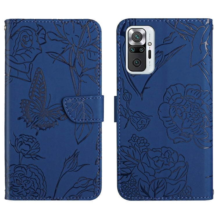 Custodia per cellulare in pelle goffrata con peonia a farfalla, For Xiaomi Redmi Note 10 4G, For Xiaomi Redmi Note 10 5G, For Xiaomi Redmi Note 10 Pro, For Xiaomi Redmi Note 11S
