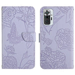 Custodia per cellulare in pelle goffrata con peonia a farfalla, For Xiaomi Redmi Note 10 4G, For Xiaomi Redmi Note 10 5G, For Xiaomi Redmi Note 10 Pro, For Xiaomi Redmi Note 11S