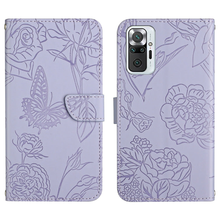 Custodia per cellulare in pelle goffrata con peonia a farfalla, For Xiaomi Redmi Note 10 4G, For Xiaomi Redmi Note 10 5G, For Xiaomi Redmi Note 10 Pro, For Xiaomi Redmi Note 11S