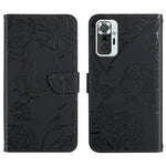 Custodia per cellulare in pelle goffrata con peonia a farfalla, For Xiaomi Redmi Note 10 4G, For Xiaomi Redmi Note 10 5G, For Xiaomi Redmi Note 10 Pro, For Xiaomi Redmi Note 11S