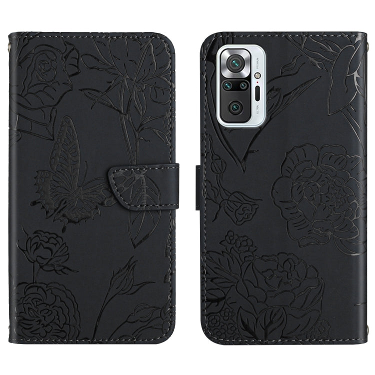 Custodia per cellulare in pelle goffrata con peonia a farfalla, For Xiaomi Redmi Note 10 4G, For Xiaomi Redmi Note 10 5G, For Xiaomi Redmi Note 10 Pro, For Xiaomi Redmi Note 11S