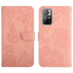 Custodia per cellulare in pelle goffrata con peonia a farfalla, For Xiaomi Redmi Note 10 4G, For Xiaomi Redmi Note 10 5G, For Xiaomi Redmi Note 10 Pro, For Xiaomi Redmi Note 11S