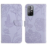 Custodia per cellulare in pelle goffrata con peonia a farfalla, For Xiaomi Redmi Note 10 4G, For Xiaomi Redmi Note 10 5G, For Xiaomi Redmi Note 10 Pro, For Xiaomi Redmi Note 11S