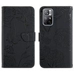 Custodia per cellulare in pelle goffrata con peonia a farfalla, For Xiaomi Redmi Note 10 4G, For Xiaomi Redmi Note 10 5G, For Xiaomi Redmi Note 10 Pro, For Xiaomi Redmi Note 11S