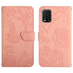 Custodia per cellulare in pelle goffrata con peonia a farfalla, For Xiaomi Redmi Note 11 5G Chinese Version, For Xiaomi Redmi Note 11 Pro Foreign Version, For Xiaomi Redmi Note 11 Pro / Poco M4 Pro 5G, For Xiaomi Mi 10 Lite 5G