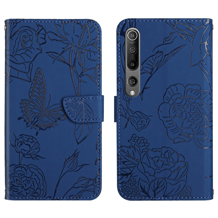 Custodia per cellulare in pelle goffrata con peonia a farfalla, For Xiaomi Mi 10 / 10 Pro 5G, For Xiaomi Mi 10T 5G, For Xiaomi Mi 11, For Xiaomi Mi 11 Lite