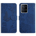 Custodia per cellulare in pelle goffrata con peonia a farfalla, For Xiaomi Mi Mix 4, For Xiaomi Mi Note 10 Lite, For Xiaomi Mi Note 10 / Note 10 Pro, For Xiaomi Poco M4 Pro 4G