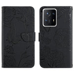 Custodia per cellulare in pelle goffrata con peonia a farfalla, For Xiaomi Mi Mix 4, For Xiaomi Mi Note 10 Lite, For Xiaomi Mi Note 10 / Note 10 Pro, For Xiaomi Poco M4 Pro 4G