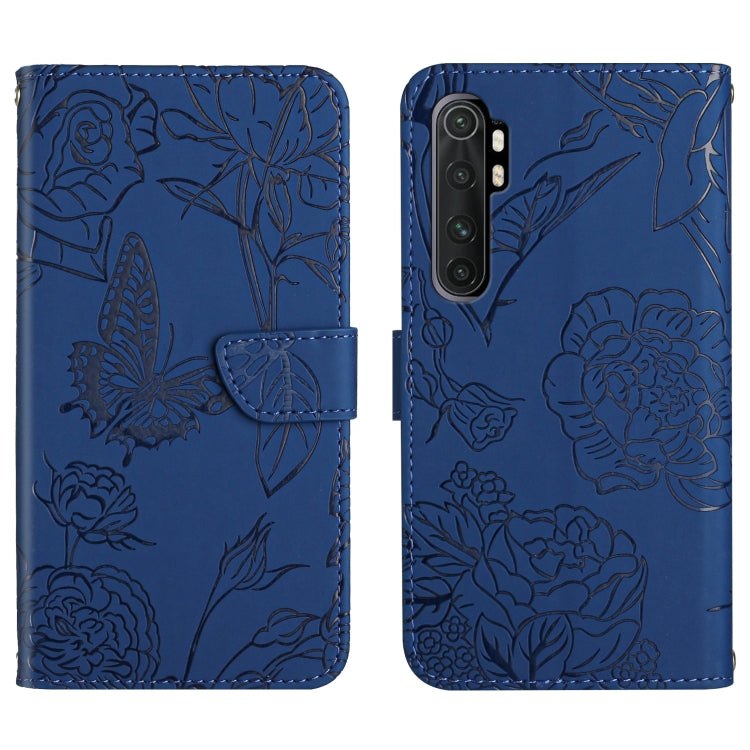 Custodia per cellulare in pelle goffrata con peonia a farfalla, For Xiaomi Mi Mix 4, For Xiaomi Mi Note 10 Lite, For Xiaomi Mi Note 10 / Note 10 Pro, For Xiaomi Poco M4 Pro 4G
