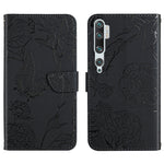 Custodia per cellulare in pelle goffrata con peonia a farfalla, For Xiaomi Mi Mix 4, For Xiaomi Mi Note 10 Lite, For Xiaomi Mi Note 10 / Note 10 Pro, For Xiaomi Poco M4 Pro 4G