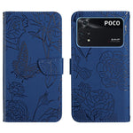 Custodia per cellulare in pelle goffrata con peonia a farfalla, For Xiaomi Mi Mix 4, For Xiaomi Mi Note 10 Lite, For Xiaomi Mi Note 10 / Note 10 Pro, For Xiaomi Poco M4 Pro 4G