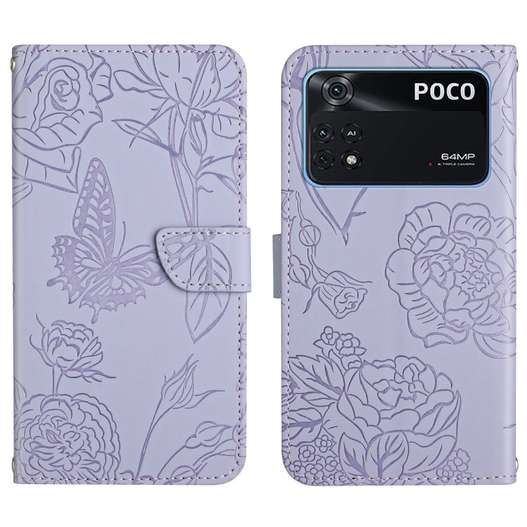 Custodia per cellulare in pelle goffrata con peonia a farfalla, For Xiaomi Mi Mix 4, For Xiaomi Mi Note 10 Lite, For Xiaomi Mi Note 10 / Note 10 Pro, For Xiaomi Poco M4 Pro 4G