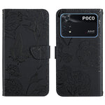 Custodia per cellulare in pelle goffrata con peonia a farfalla, For Xiaomi Mi Mix 4, For Xiaomi Mi Note 10 Lite, For Xiaomi Mi Note 10 / Note 10 Pro, For Xiaomi Poco M4 Pro 4G