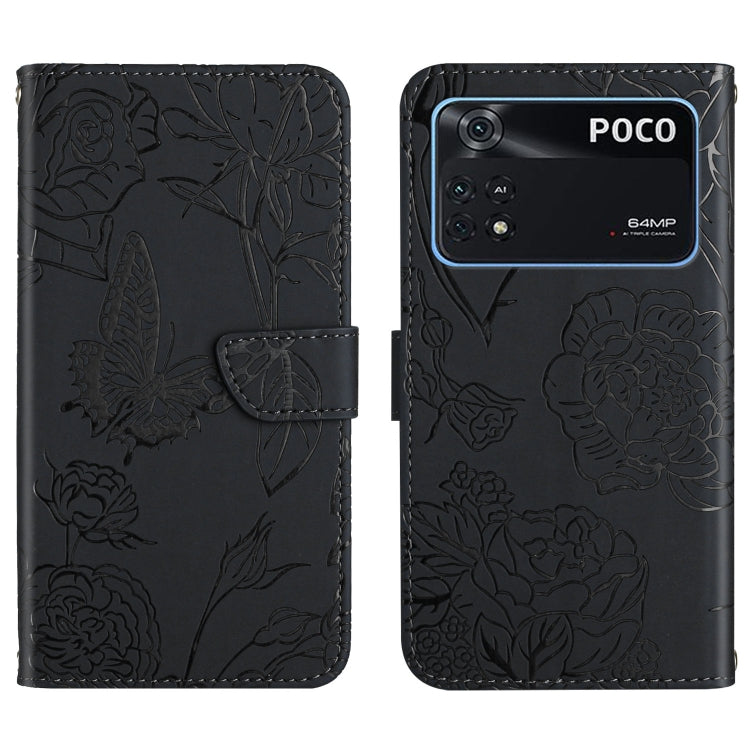Custodia per cellulare in pelle goffrata con peonia a farfalla, For Xiaomi Mi Mix 4, For Xiaomi Mi Note 10 Lite, For Xiaomi Mi Note 10 / Note 10 Pro, For Xiaomi Poco M4 Pro 4G