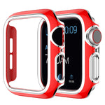 Custodia per orologio per PC galvanica bicolore per la serie Apple Watch, 3&2&1 38mm, 3&2&1 42mm