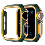 Custodia per orologio per PC galvanica bicolore per la serie Apple Watch, 3&2&1 38mm, 3&2&1 42mm