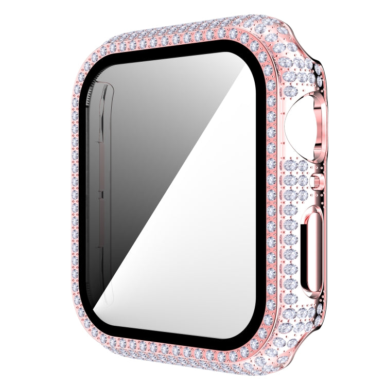 Diamond PC + cassa dell'orologio in vetro temperato per Apple Watch Series, 3&2&1 38mm, 3&2&1 42mm