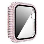 Diamond PC + cassa dell'orologio in vetro temperato per Apple Watch Series, 3&2&1 38mm, 3&2&1 42mm