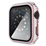 Diamond PC + cassa dell'orologio in vetro temperato per Apple Watch Series, 3&2&1 38mm, 3&2&1 42mm