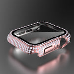 Diamond PC + cassa dell'orologio in vetro temperato per Apple Watch Series, 3&2&1 38mm, 3&2&1 42mm