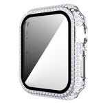Diamond PC + cassa dell'orologio in vetro temperato per Apple Watch Series, 3&2&1 38mm, 3&2&1 42mm