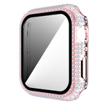 Diamond PC + cassa dell'orologio in vetro temperato per Apple Watch Series, 3&2&1 38mm, 3&2&1 42mm