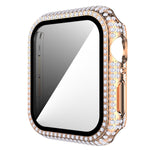 Diamond PC + cassa dell'orologio in vetro temperato per Apple Watch Series, 3&2&1 38mm, 3&2&1 42mm