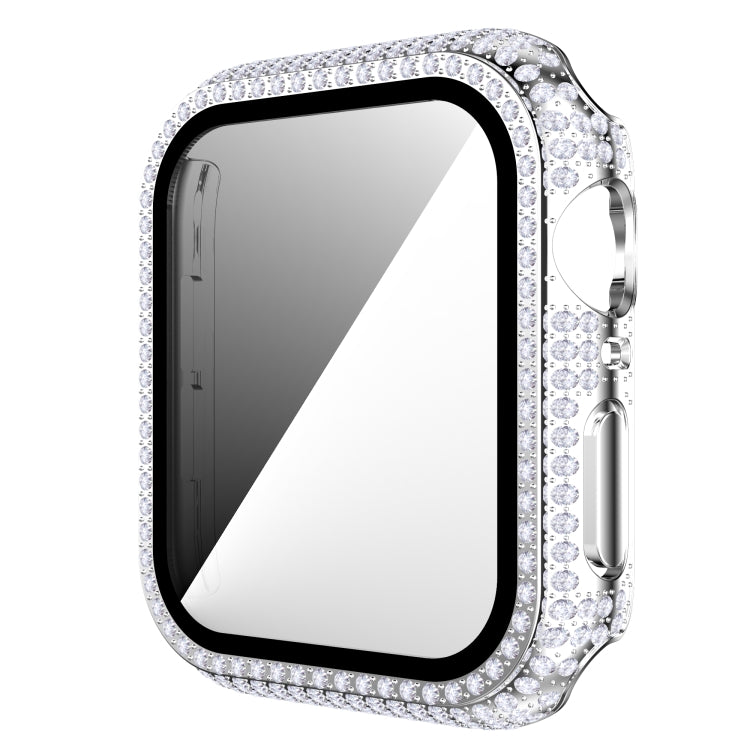 Diamond PC + cassa dell'orologio in vetro temperato per Apple Watch Series, 3&2&1 38mm, 3&2&1 42mm